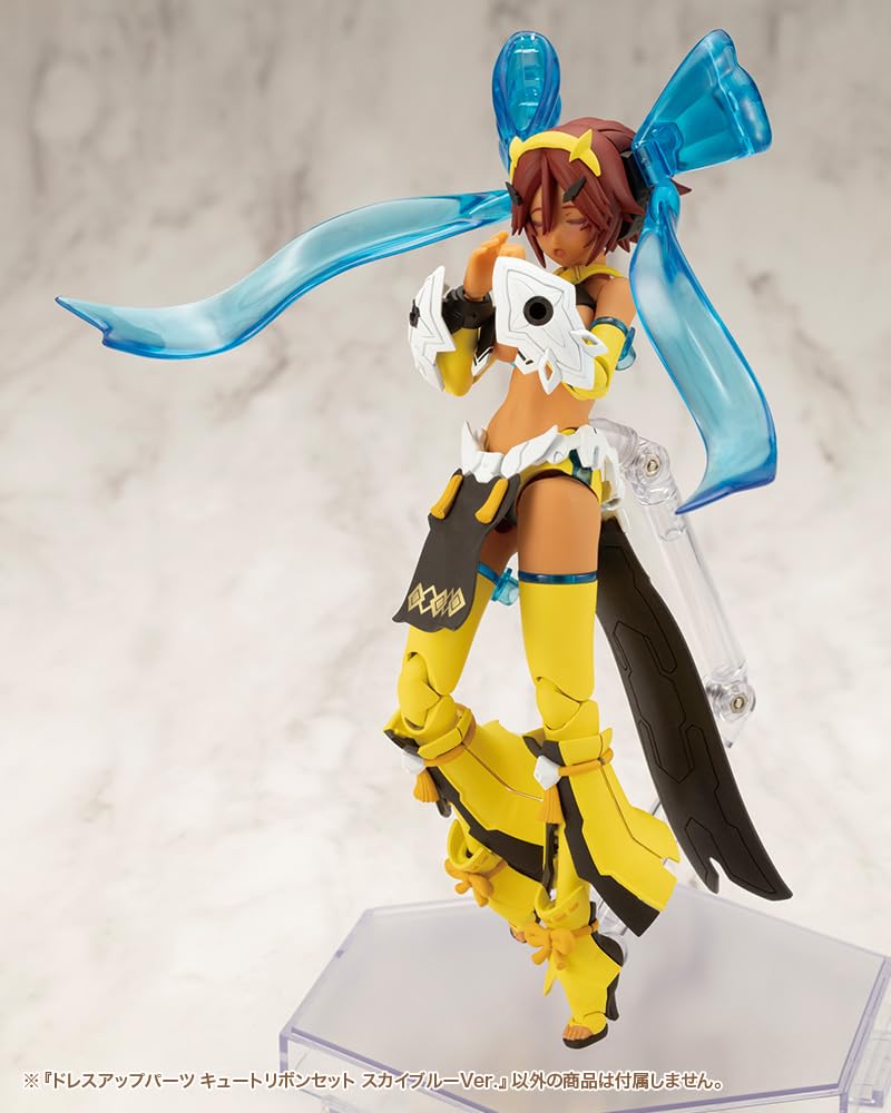 Kotobukiya Modeling Support Goods Dress Up Parts Cute Ribbon Set Sky Blue Total Length 100mm Plastic Model M.S.G Ver. Approx. Non-scale