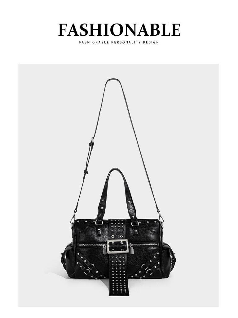New Retro Rivet Punk Shoulder Bag - Trendy High-End Autumn/Winter Collection