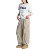FILA Quick Dry T Shirts Unisex White/Ecru Crew Neck Moderate Straight Fit FS262RS01X018-OWH