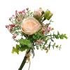 Gemischte Sträuße Künstlicher Blumenstrauß Kunstblumen Schleierkraut Rosenblüten mit Stielen Realistischer Schleierkrautstrauß für Hochzeitsmittelstück Brautparty