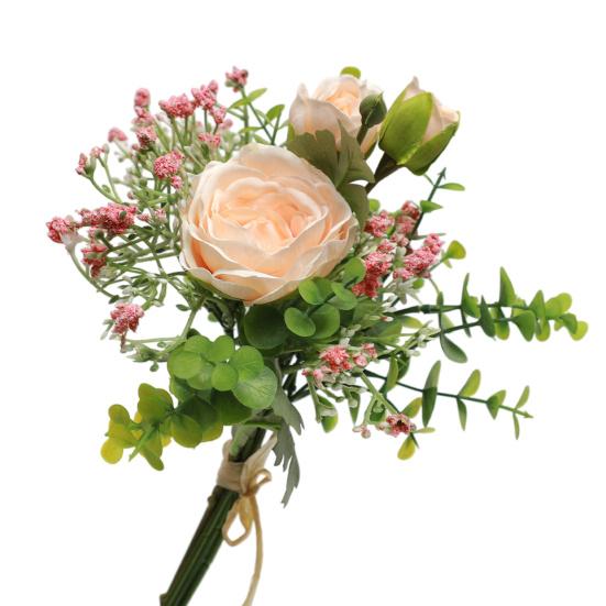 Mixed Bundles Artificial Flower Bouquet Faux Baby s Breath Rose with Stems Realistic Gypsophila Bouquet for Wedding Centerpiece Bridal Shower Vase