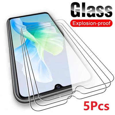 5 uds. vidrio templado para vivo y22 y22s y27 y30 y31 y32 y33 y31s y33s y50 y51 y56 y70 y100 y35 y36 4g y52 y55 5g protector de pantalla