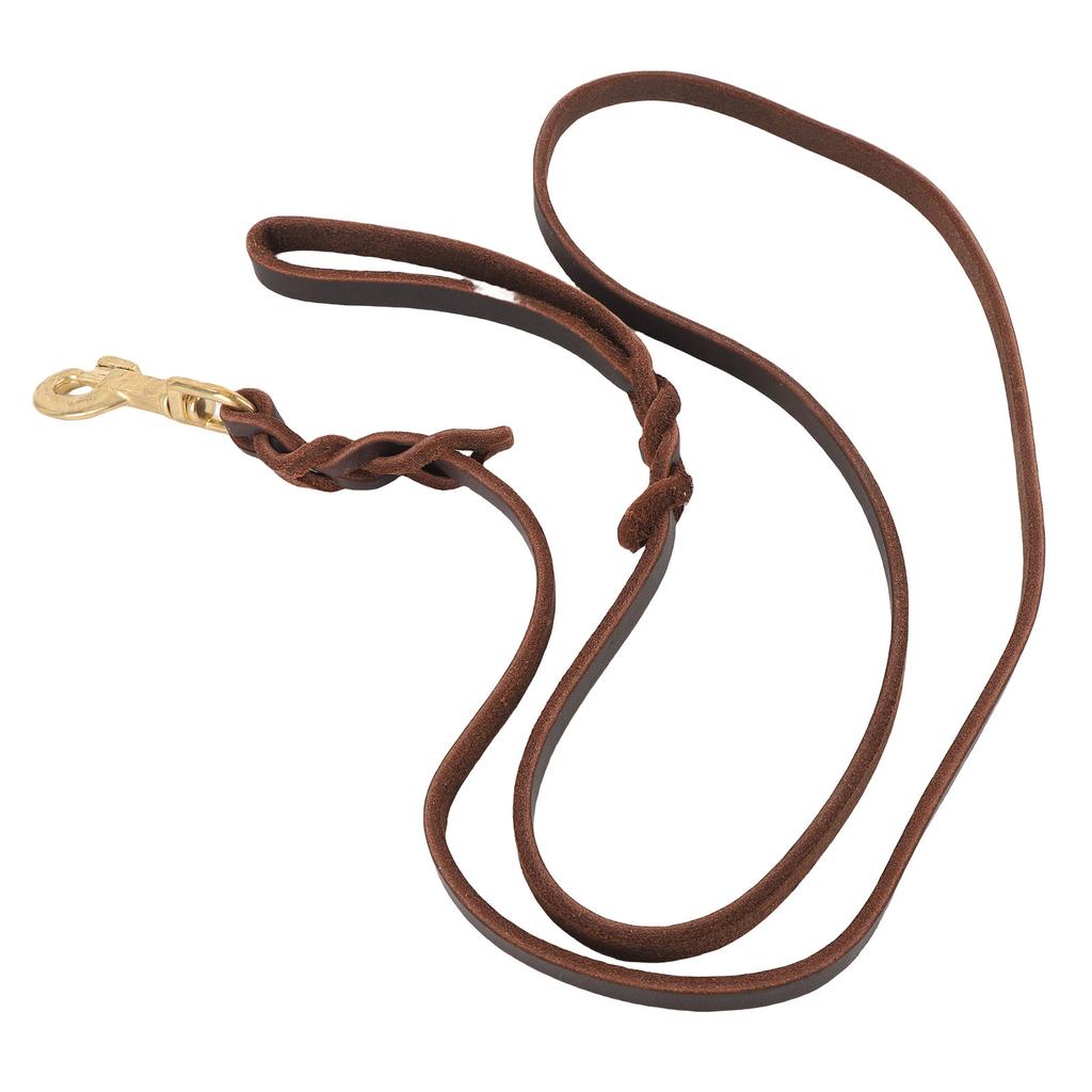 Artificial Leather Dog Leash Soft and Comfortable Pet Training Rope with Snap Hook for Outside Walking Playing
