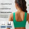 Women's Shockproof Sports Bra - Anti-Sagging, Breathable, Wireless, for Running & Yoga, Beautiful Back Design, Thin Fit, Gathering Support.