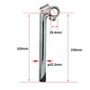 UPANBIKE Bike Aluminum Gooseneck Stem Stem, 22.2mm/25.4mm, Alloy, Shape, 40mm/80mm (40mm220mm30°, Silver)