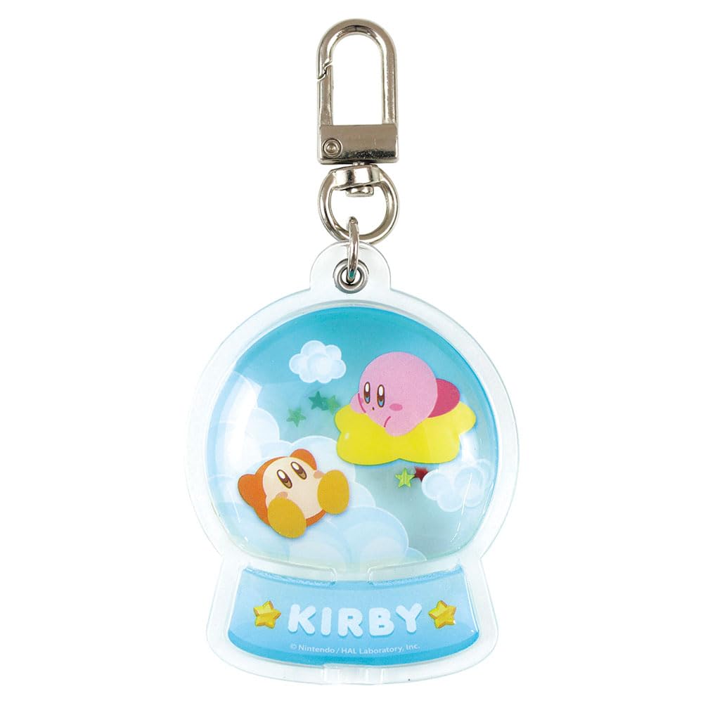Factory Kirby Snow Globe Floating H65 X W50 X D13mm T's Keychain, Time, Approx. (HK-5546833PT)