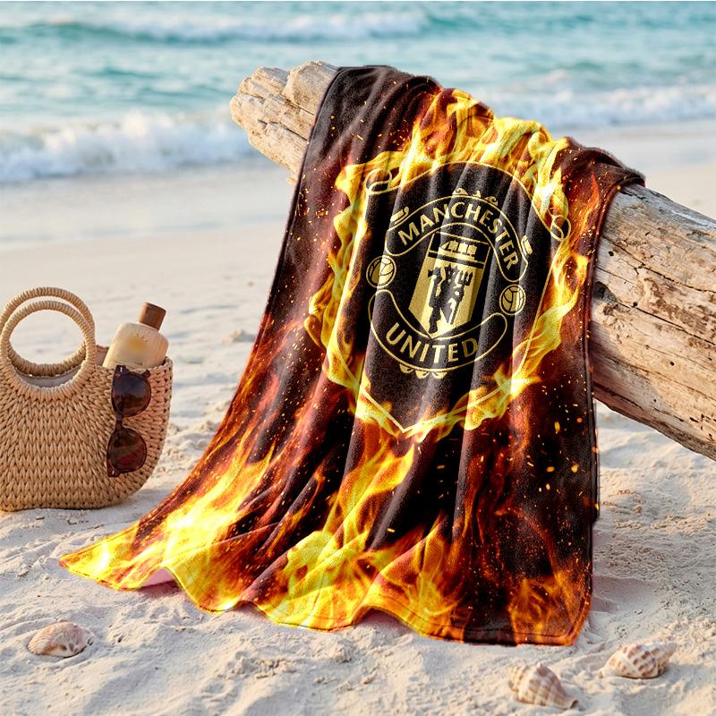 Asciugamano da Spiaggia in Microfibra Manchester United FC Asciugatura Rapida Assorbente Grande Asciugamano per Spiaggia Nuoto Viaggio