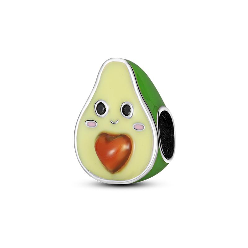 100% Copper Pineapple Cherry Avocado Lemon Charms Beads Pendants Fit 3Mm Bracelets Diy Fine Jewelry Making