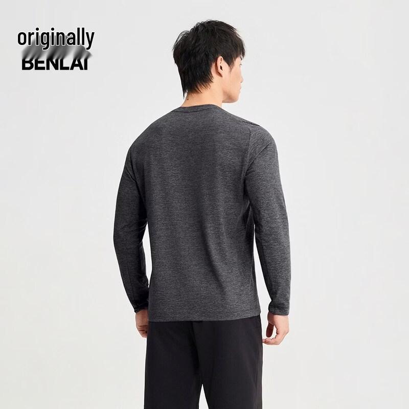 Benlai Men's 2026 Spring Quick-Dry Waffle Knit Long Sleeve T-Shirt