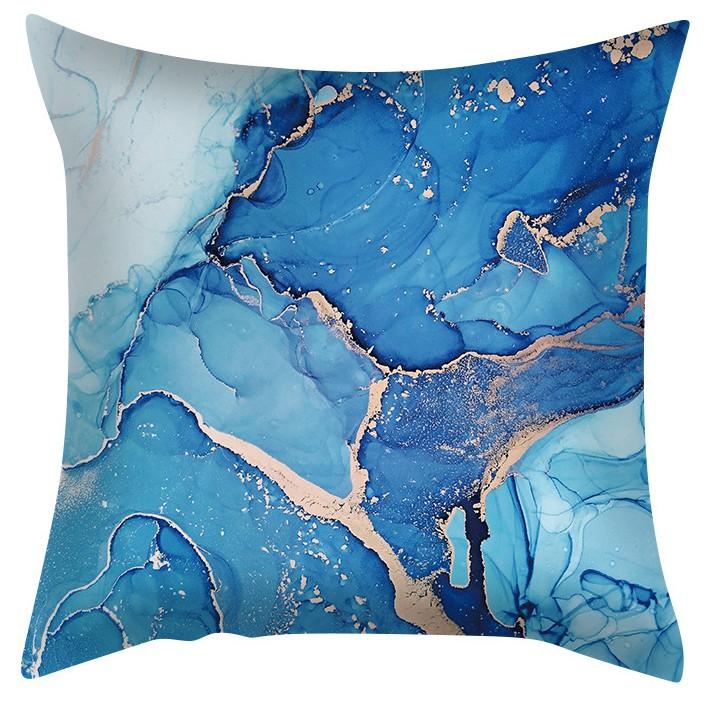 Abstract Blue Pillowcase Fashion Cushion Car Pillow Sofa  Cover