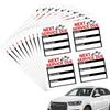 40Pcs Oil Change Maintenance Service Reminder Stickers Window Rectangle Adhesive Labels Stickers Car Sticker "NEXT SERVICE DUE"