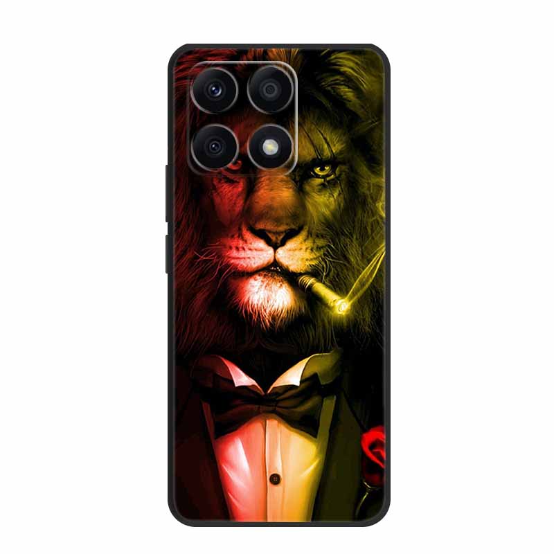 Für Xiaomi 14T Pro Hülle 14 T Pro Handyhülle Löwe Wolf Schwarz Silikon Weiche Rückseite Hüllen Für Xiaomi 14T Pro Hülle 14TPro Funda