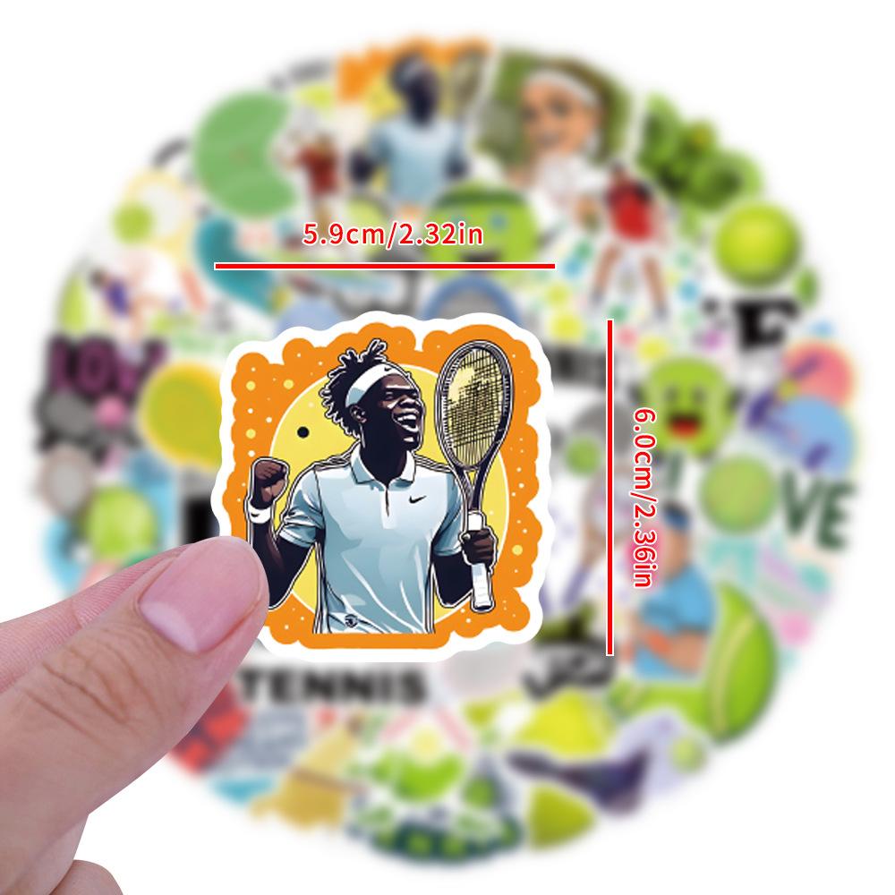 55 New Tennis Tennis Graffiti Stickers Decorative Skateboard Suitcase Helmet Stickers