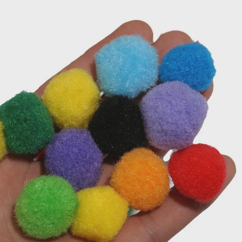 Colored Polypropylene Cotton Pom Poms for DIY Crafts & Decorations