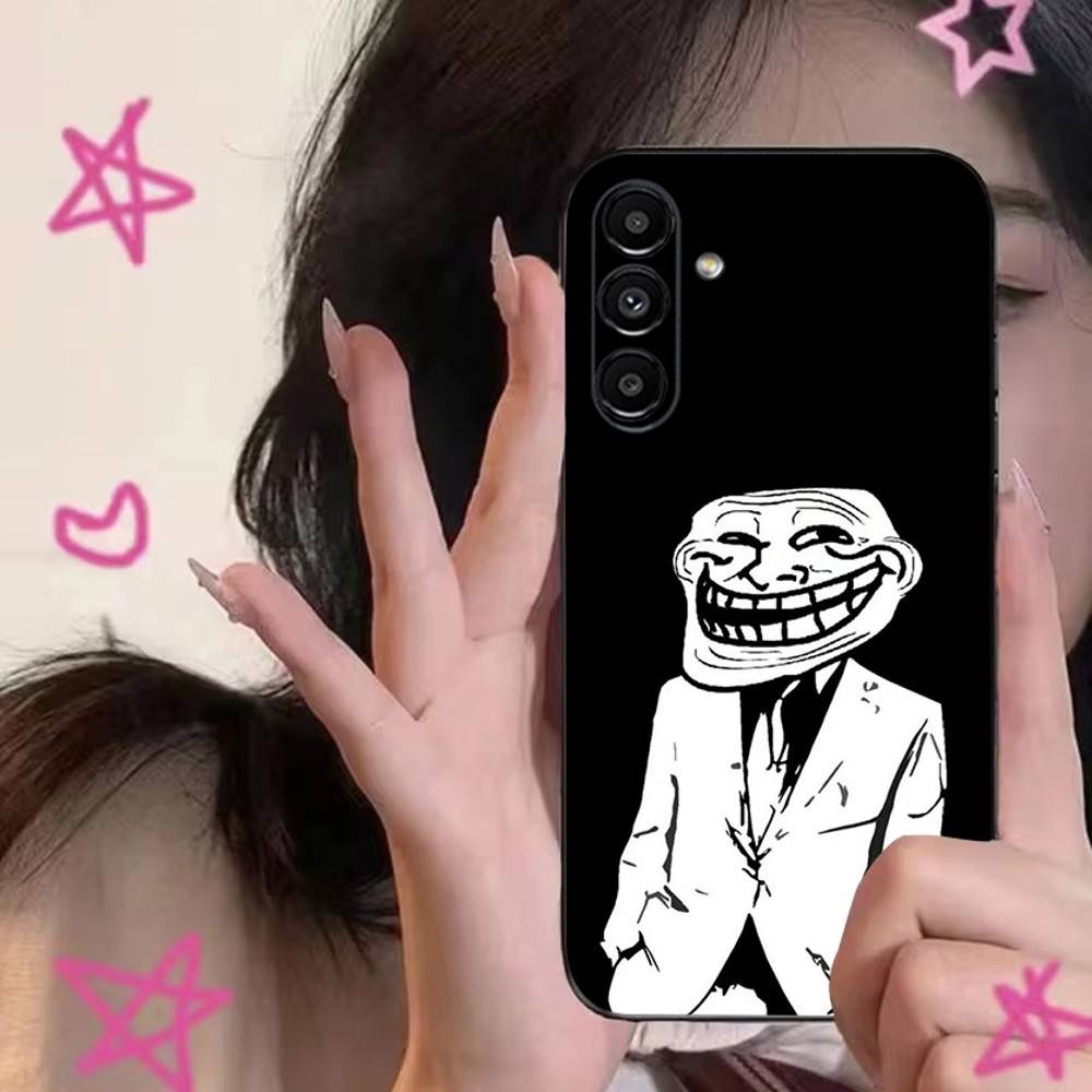 

Trollfaces Comics Memes Phone Case For Samsung S24,S21,S22,S23,S30,Ultra,S20,Plus,Fe,Lite,Note,10,9,5G Black Soft Cover Samsung S205G