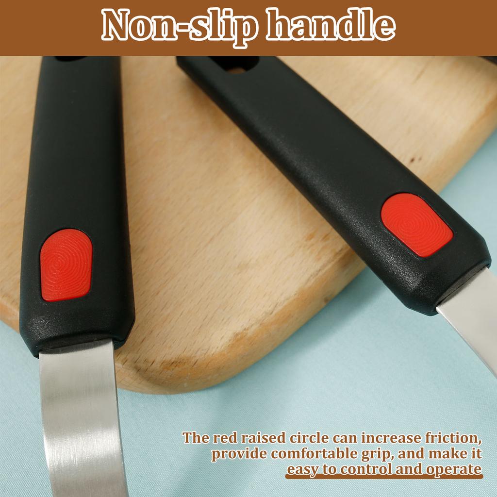 3Pcs Silicone Spatula for Non Stick Pots High-temperature Resistant Household Stir Fry Spatula Utensils Kitchen Cooking Tools