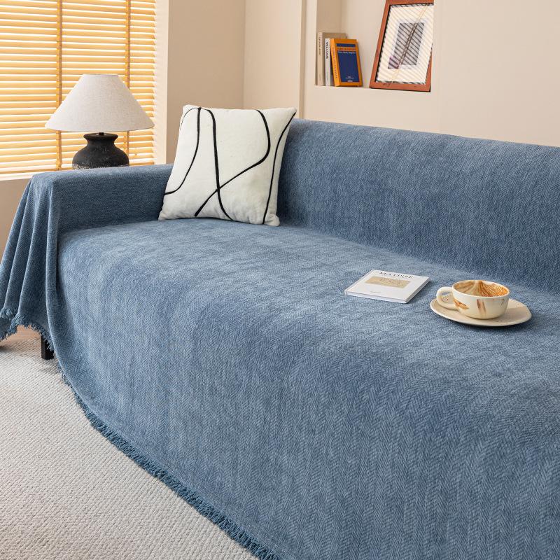 Chenille Sofa Cover Cloth Four Seasons Universal Simple Modern Non-Slip Anti-Scratching All-Inclusive Universal Cover Sofa Cover Cover Towel