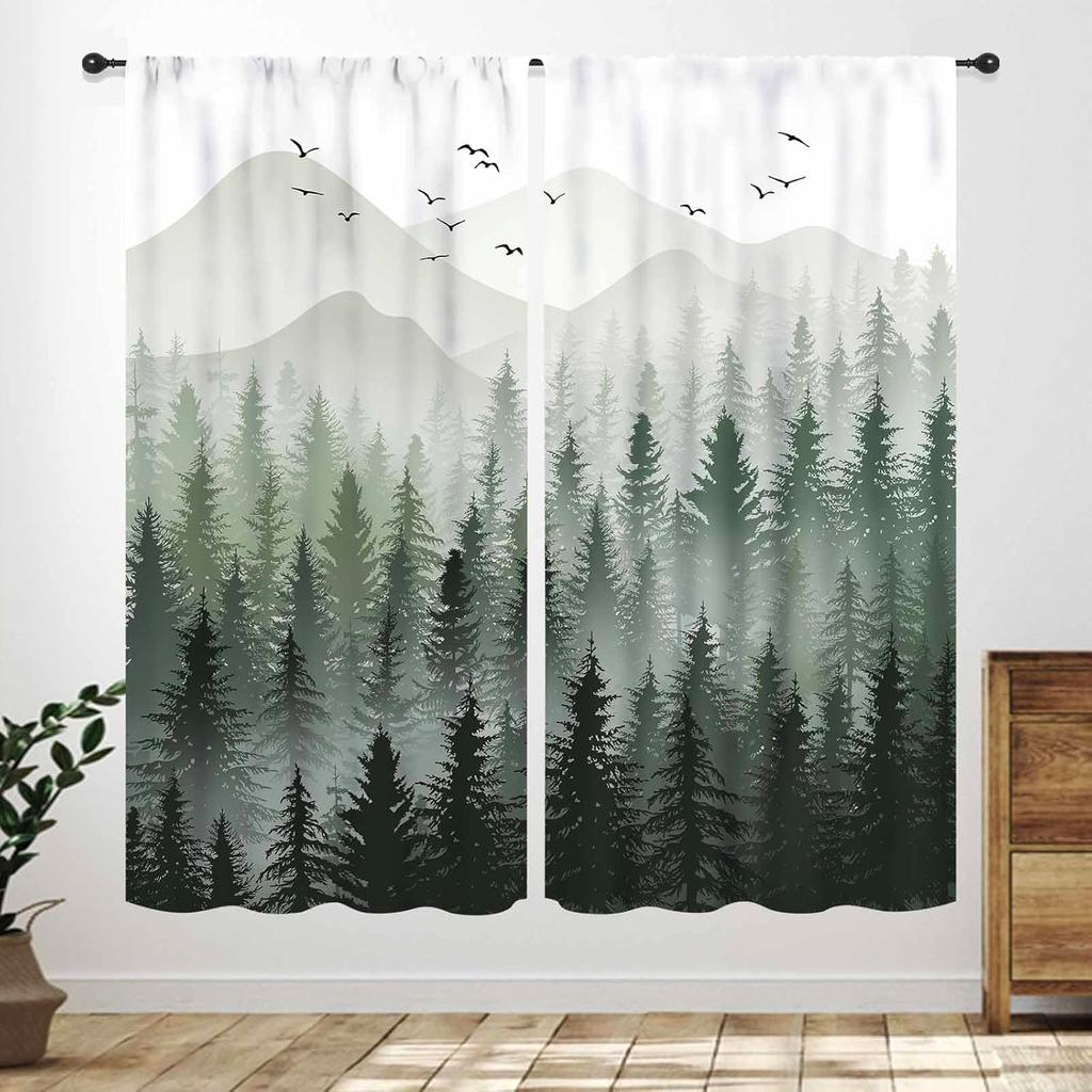 Butterfly Curtains Girls Room Rainbow Pink Purple Galaxy Star Princess Kids Drapes Treatments Living Rooms Curtain Polyester Perfect For