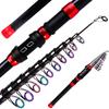 Carbon Telescopic Sea Fishing Rod Carbon Fiber Ultralight Fishing Pole Portable Spinning Casting Rods for Fish Pole 1.2-2.1m 260319