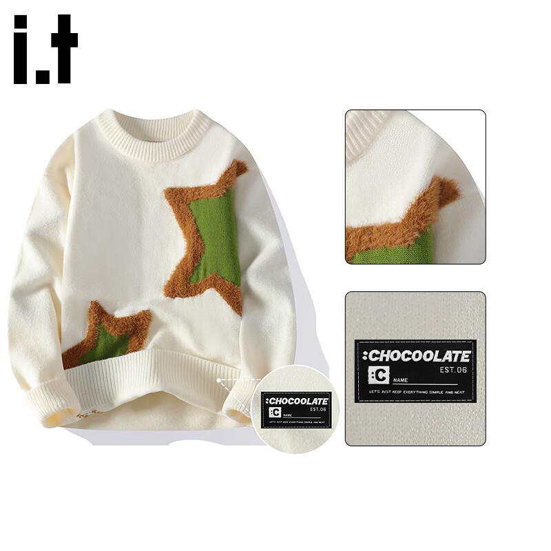 

CHOCOOLATEit Men s Loose Fit Round Neck Knit Sweater XL