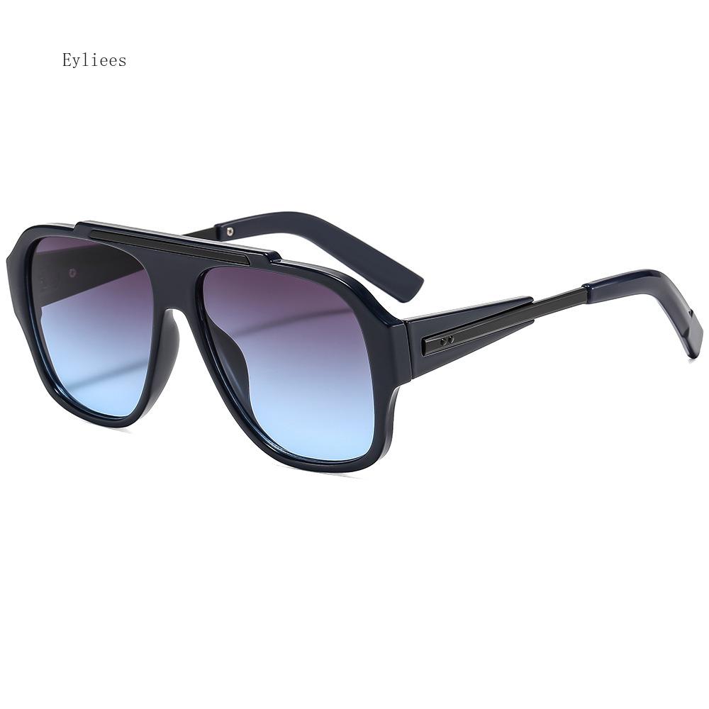 Vintage  Designer Oversized Pilot Sunglasses Women Fashion Popular Big Frame Luxury Sun Glasses Men Punk Eyewear UV400