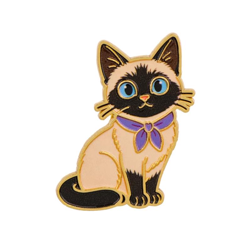 Collectible Cartoon Cat Enamel Pins Adorable Kawaii Lapel Badge for Backpack Clothing Birthday Gift for Cat Fans