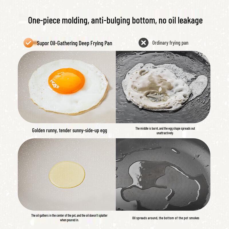Supor 24cm Star Stone Cool Stone II Deep Frying Pan