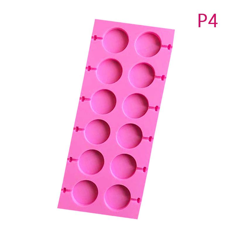 1Pc Reusable Silicone Lolly Mold Set With 12pcs Lolly Sucker Sticks Candy Mold Sucker Molds And Chocolate Hard Candy Mold