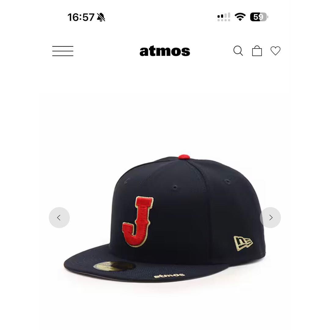 Used NEWERA 59FIFTY ATMOS WBC JSIDE FLAG 71/2