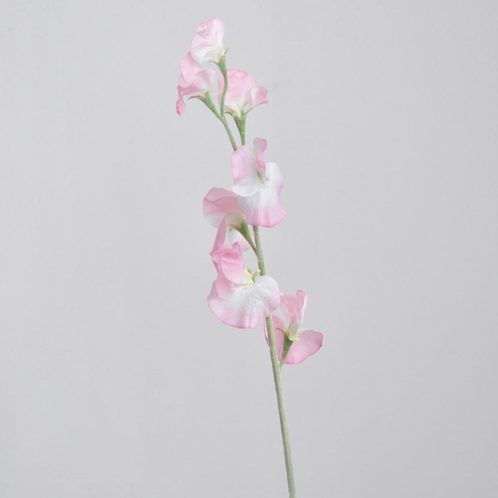 Soft Fake Flower Bunch Compact Mini Artificial Decoration Flocked Stem Bouquet  For Home Decoration розовый