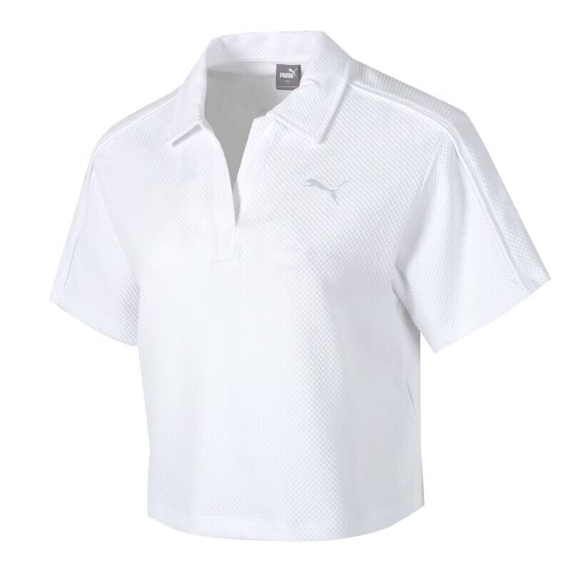 PUMA Women s Solid Color Short Sleeve Polo T-Shirt 2XL