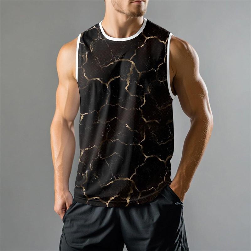 Modische 3D-bedruckte Grafik-Sommerweste für Herren, lässiges Streetwear-Top mit Sternengrafik, locker, ärmellos, Fitness-Pullover-Top 2025