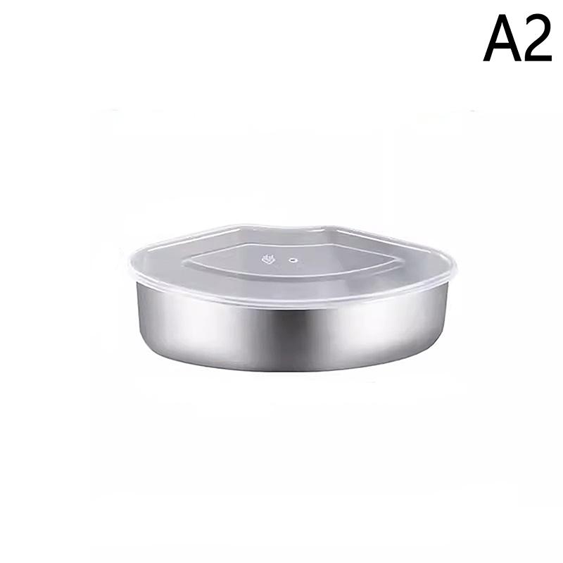 1Pc Stainless Steel Steaming Plate Fan Shaped Divided Steaming Plate Household Food Steaming Bowl Kitchen Accessories