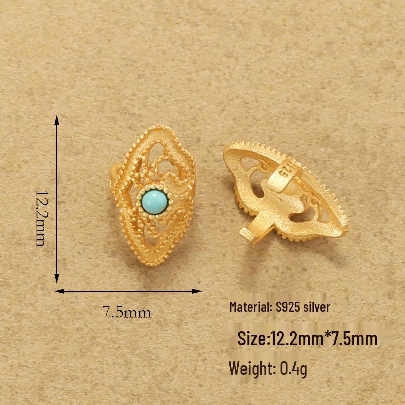 Handmade S925 Silver Ruyi Clasp Bracelet with Jade, Corundum Butterfly Clip, and Decorative Ring - Jewelry Accessory P24
