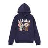 Unisex Anime Labubu Hoodie - Cozy Velvet Sweatshirt for Autumn/Winter