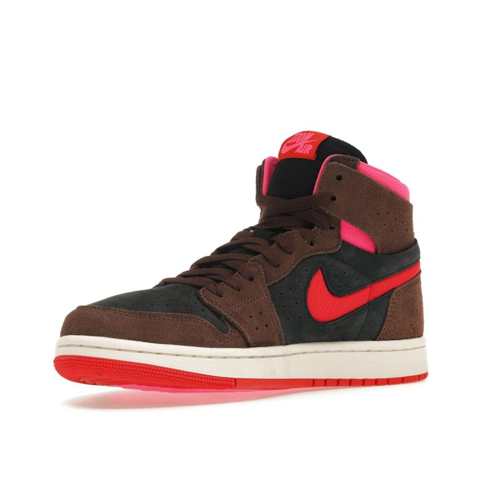 Air Jordan 1 High Zoom Comfort 2 Cacao Wow Picante Red Women Sneakers Brown Black Hyper-Pink DV1305-206