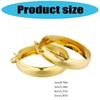 Exaggerated Large Hoop Earrings Versatile Large Gold/Silver Earrings Suitable For Both Casual And Formal Event