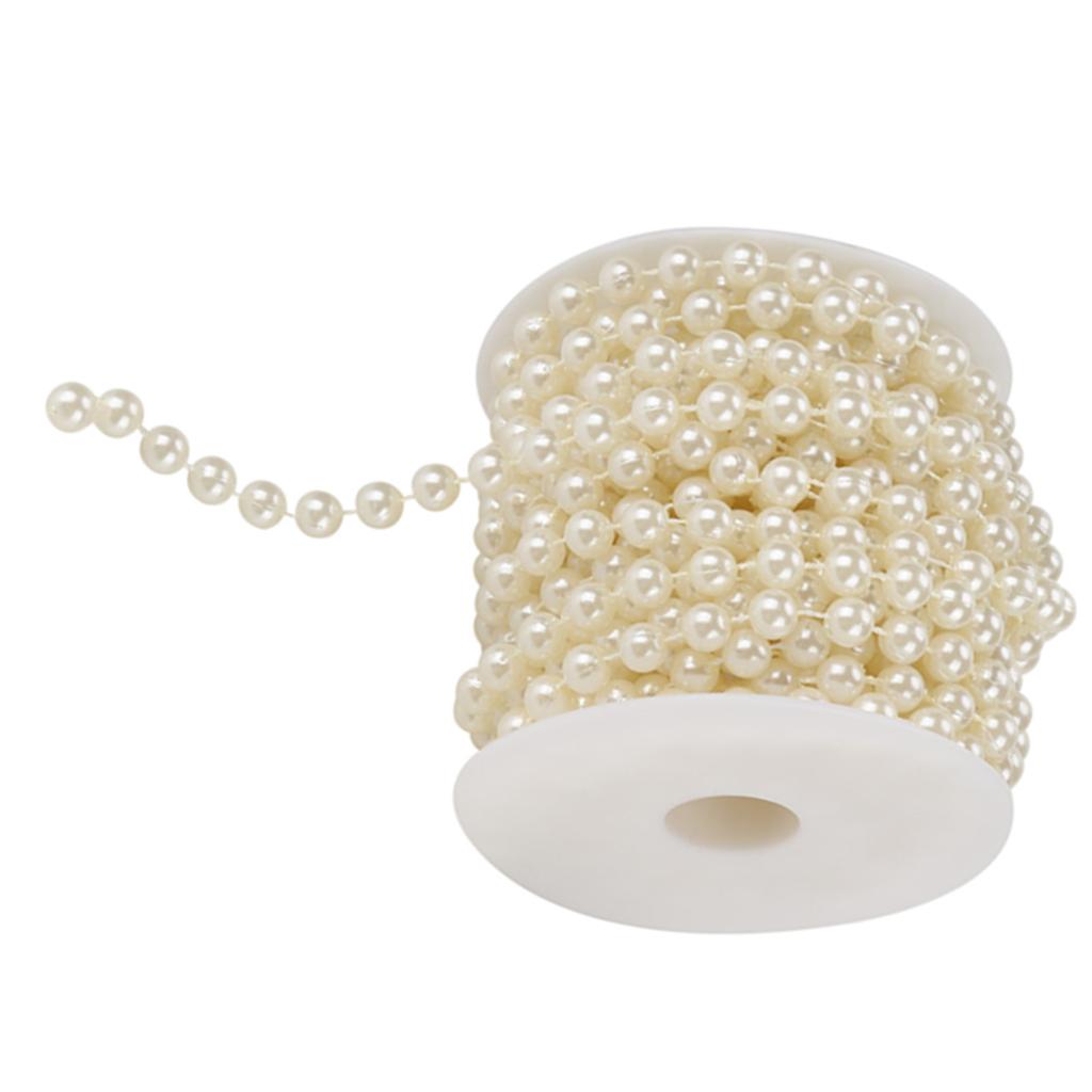 10mCelsiusroll Grinding Pearl Wire Beads Garland String   Wedding Decoration 8mm(white)