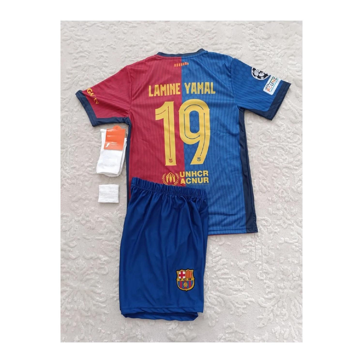 

Ламинированное детское домашнее джерси нового сезона Yamal 2024/25 7-8 Yaş синий