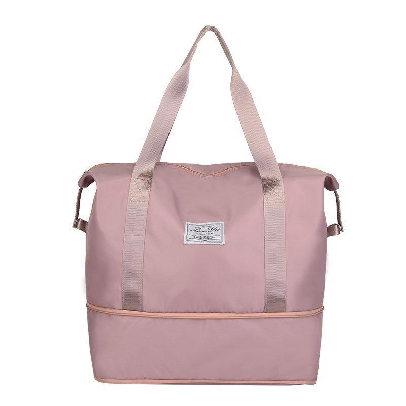 Short Distance Portable Travel Storage Bag for Women's Wet and Dry Separation Swimming Bag Yoga Fitness Bag One Shoulder Luggage Bag, Airplane Bag