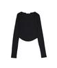 Peulaentigseobiseu Snug Square Neck Long Sleeve - Black