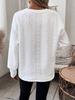 2024 Autumn/Winter Women's Casual Solid Color Warm Long Sleeve Loose T-shirt