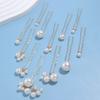 Pearl Flower Wedding Pearl Hairpins Rhinestone Ancient Costume Modeling Hair Jewelry Metal U Shape Bridal Hair Accessories