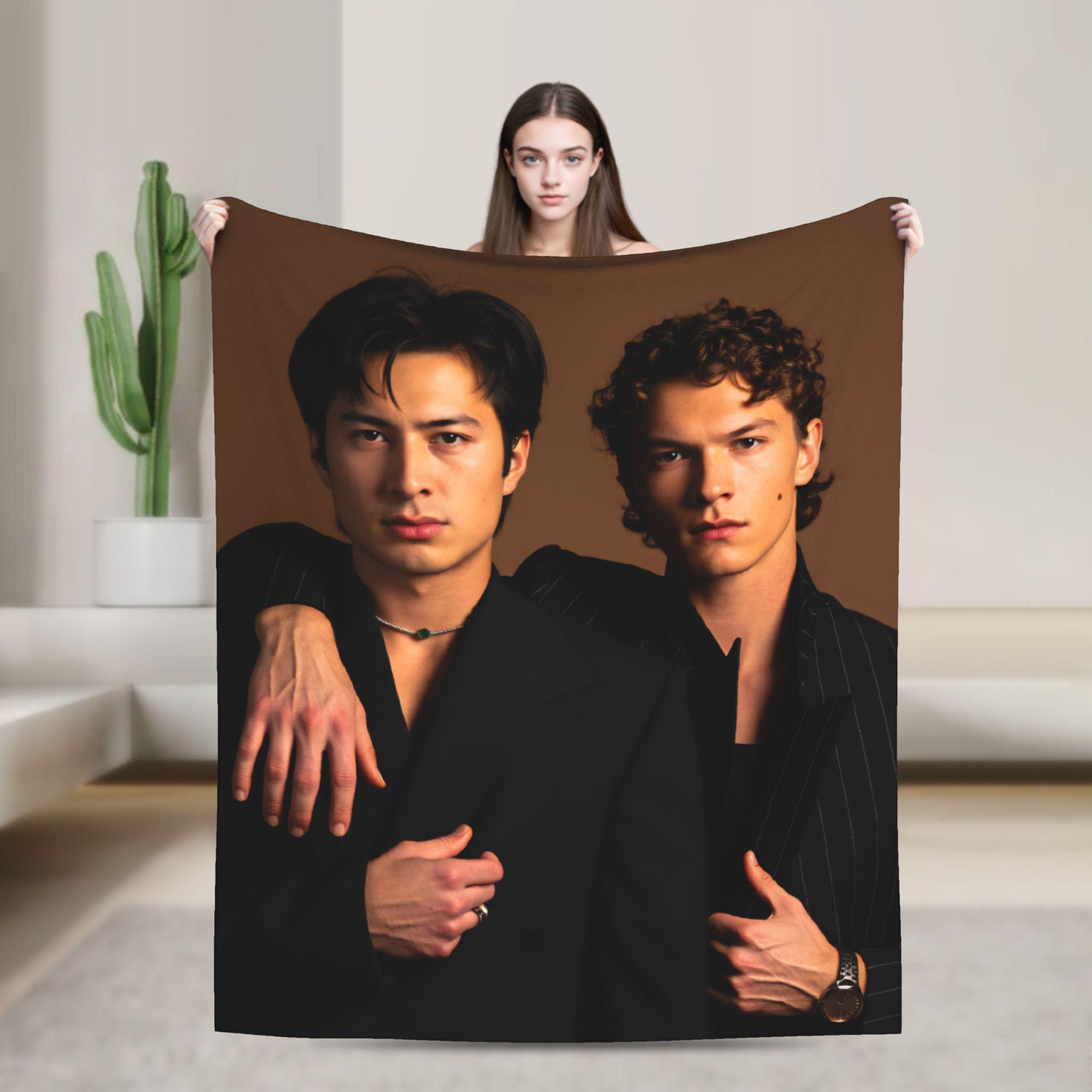 

Heated Rivalry Blanket Connor Storrie Shane Hollander Warm Funny Plush Throw Blanket For Home Decor Flannel Bedspread Bed Cover 130x150cm
