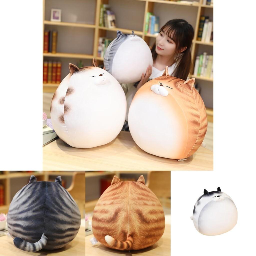 Big Huggable Cat Plushie For Bedtime Cuddles With Realistic Design And Smooth Stitching