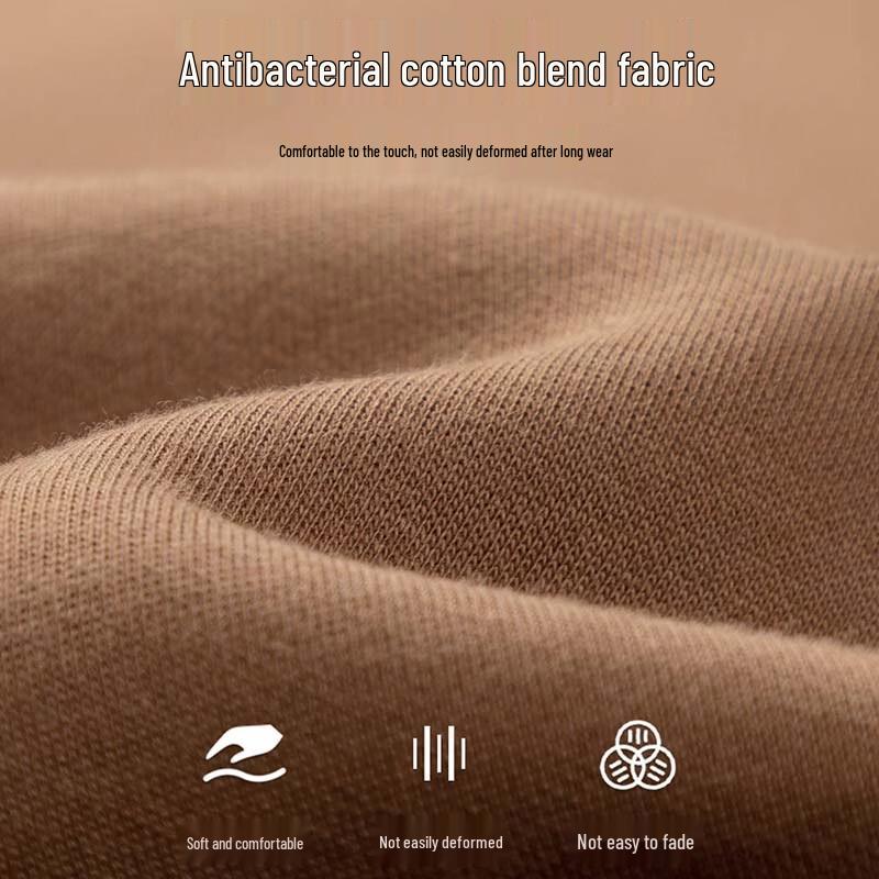 Septwolves Men's Fleece-Lined Versatile Solid Crewneck Sweatshirt