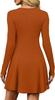 Women's Long Sleeve Ribbed Knit A-line Dress, Autumn 2025 Collection