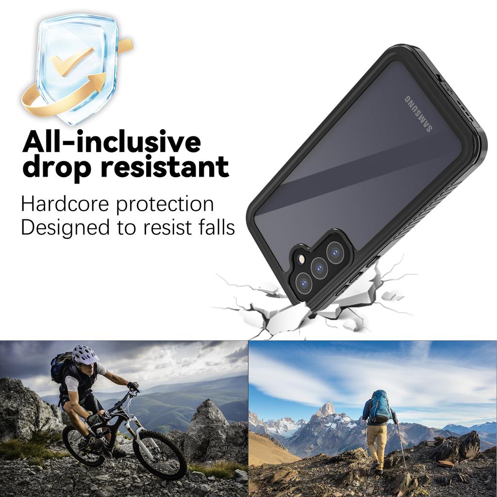 REDPEPPER FS Series For Samsung Galaxy A55 5G Wholesale Phone Case IP68 Waterproof Shell Clear Back Panel Phone Cover