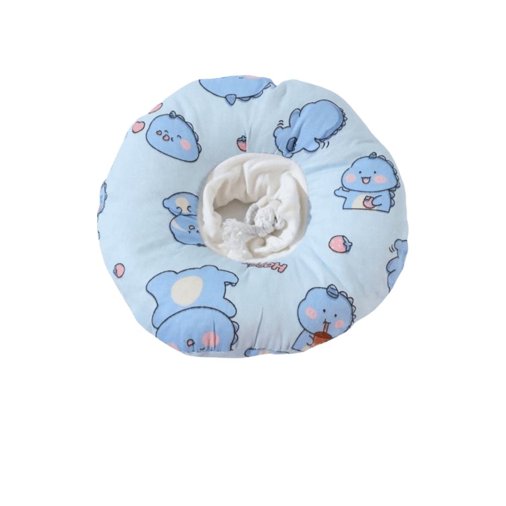 

Anti-Bite Cat Elizabeth Circle Adjustable Cat Neck Collar Cute Cat Recovery Collar Wound Care S синий