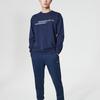 Li Ning Training Series Letter Round Neck Pullover Sweatshirt Men sweatshirt Deep-Teal AWDR007-3